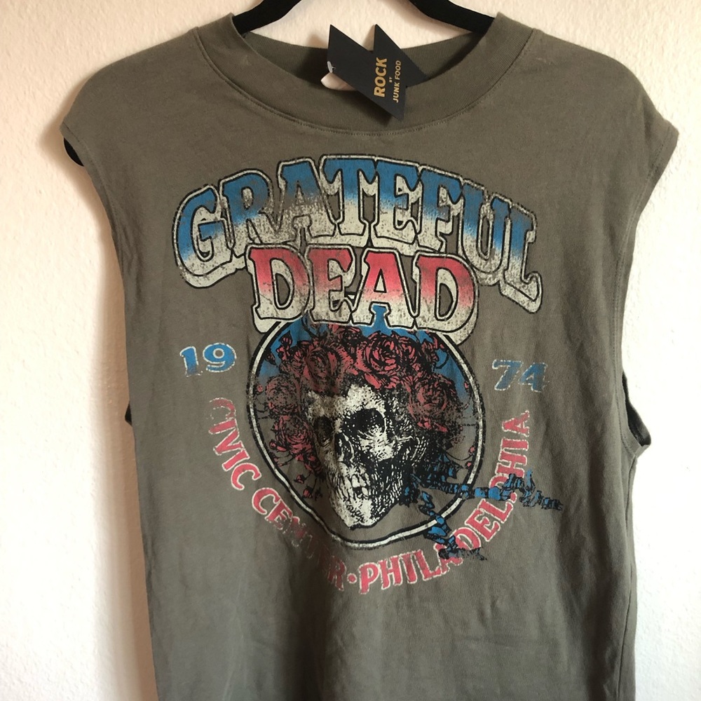NWT Grateful Dead Junk Food Sleeveless Tee